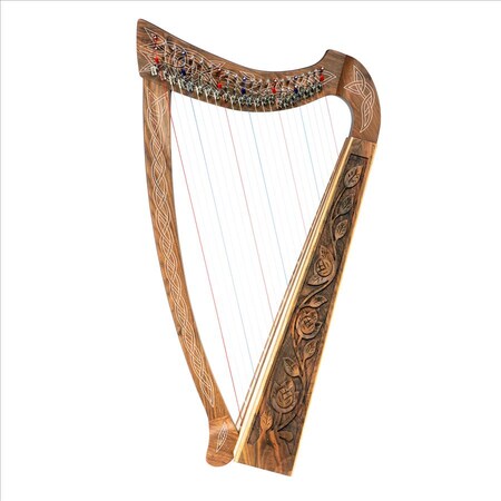 Design Toscano Celtic Walnut Heather Harp MD4842